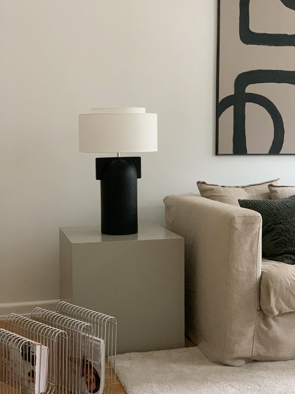 Figoll Bordslampa Svart