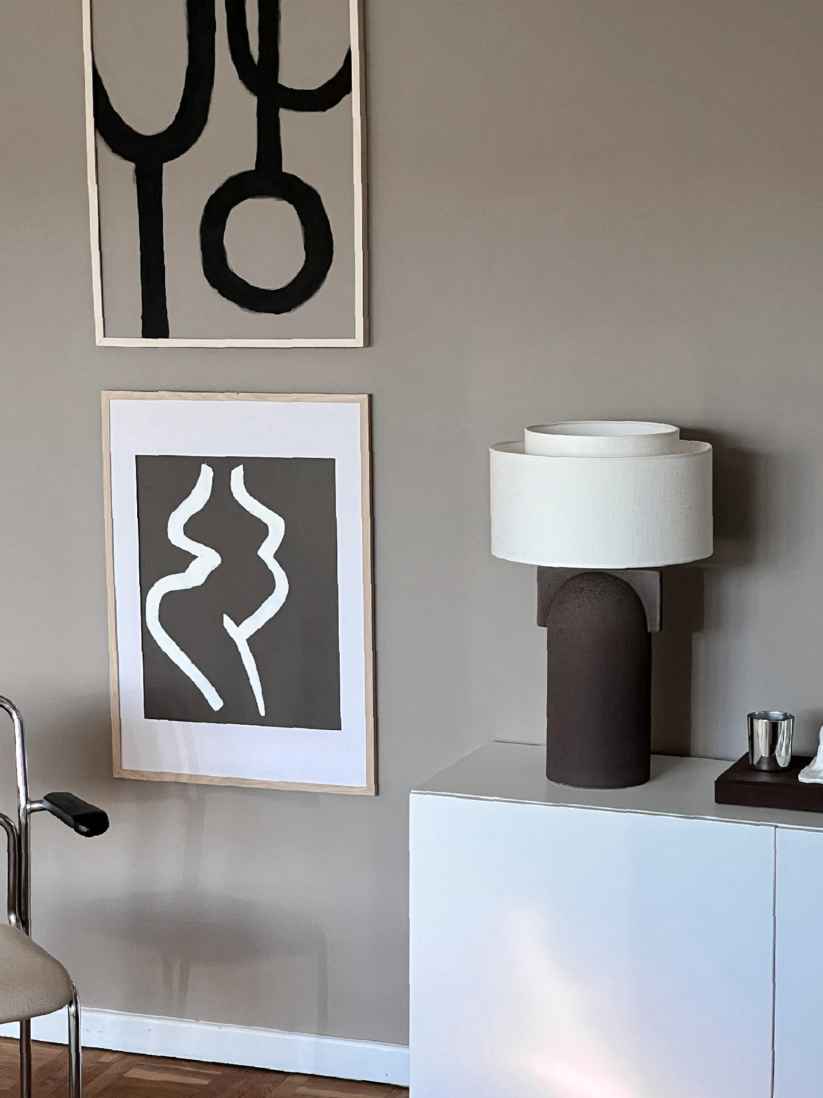 Figoll Bordslampa Brun